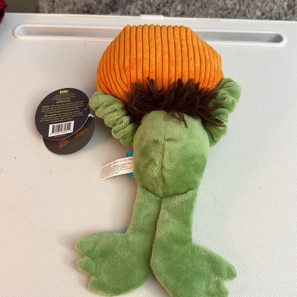 NEW Bark Gourd Boy Halloween dog toy